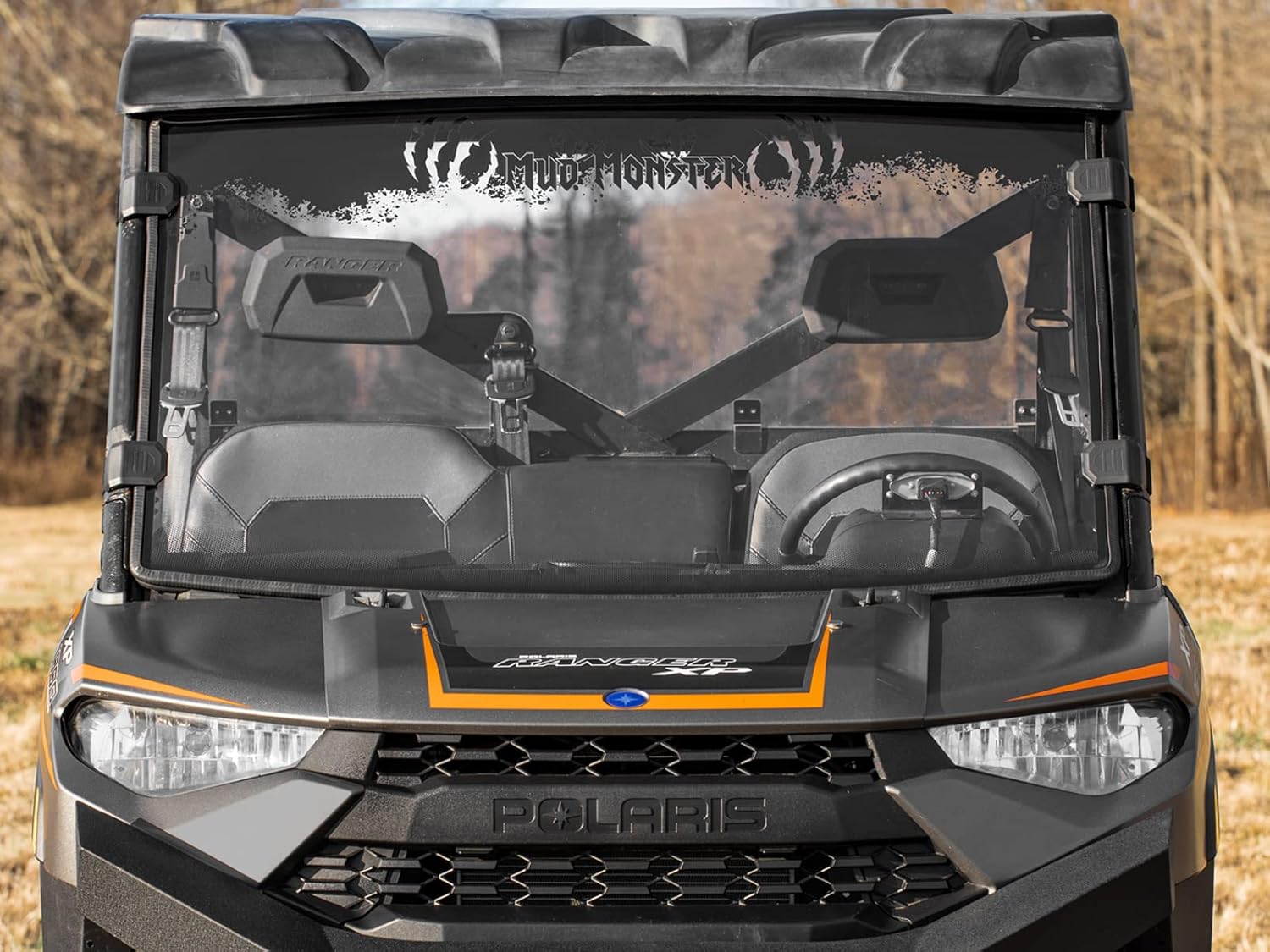 Clear Scratch Resistant Full Windshield for Polaris Ranger XP 1000 / Crew P41952