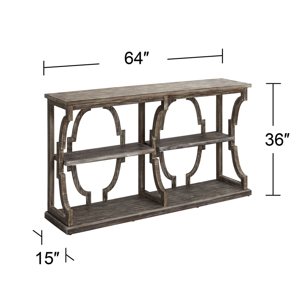 Chestnut 3 Tier Console E6201
