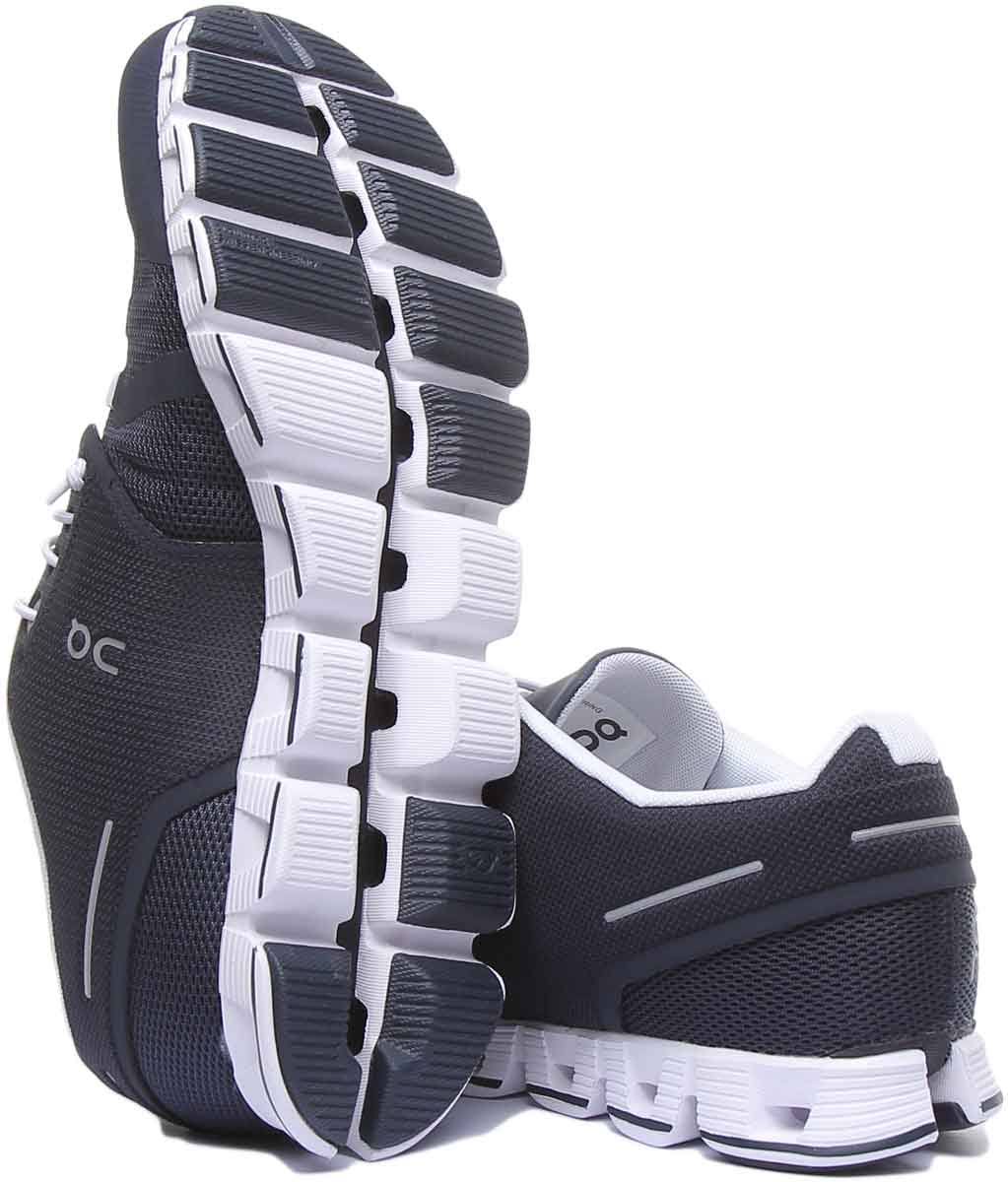 Navy White Running Shoes U9337