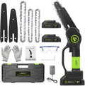 Mini Chainsaw 6 Inch Cordless Brushless Motor with 2 Rechargeable Battery A420