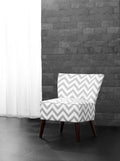 Gray Chevron Accent Chair J493780