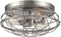 Brushed Nickel Flush Mounted Ceiling Light P88515
