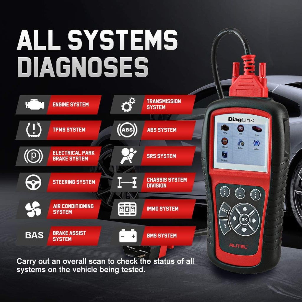 OBD2 Code Reader Diagnostic Tool for ABS, SRS, Engine, Transmission Z8312