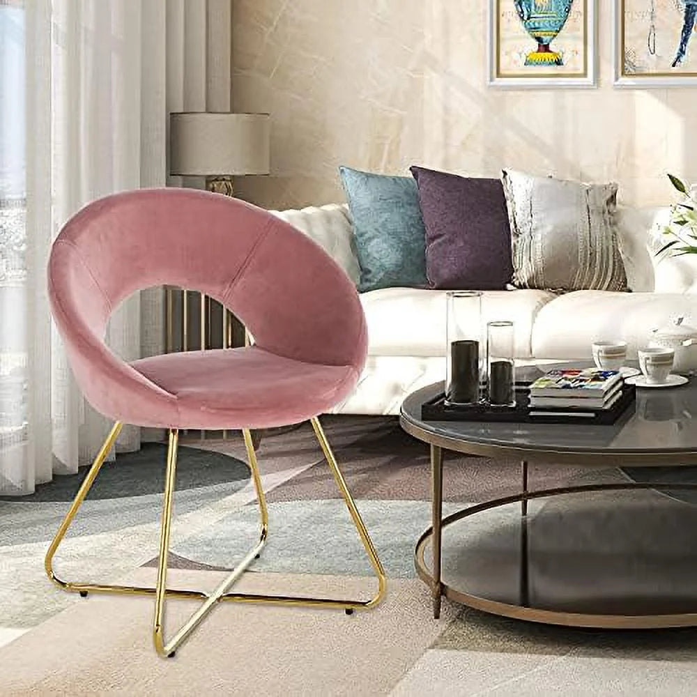 Grey Velvet Upholstered Arm Chair Set of 2 N7306