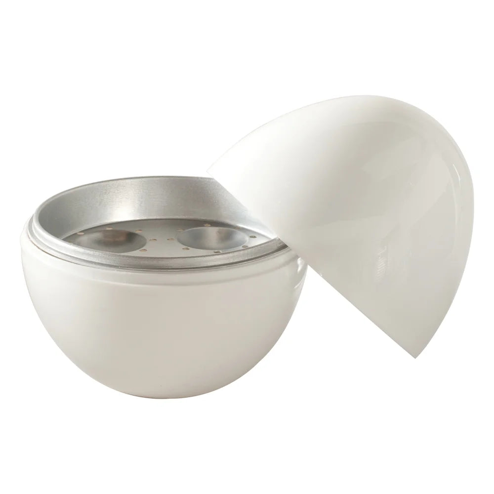 White Microwave Safe Egg Boiler C92483