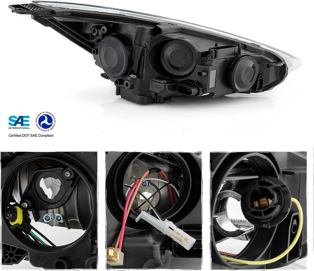 Chrome Bezel Halogen Headlight Driver Left Side O63580