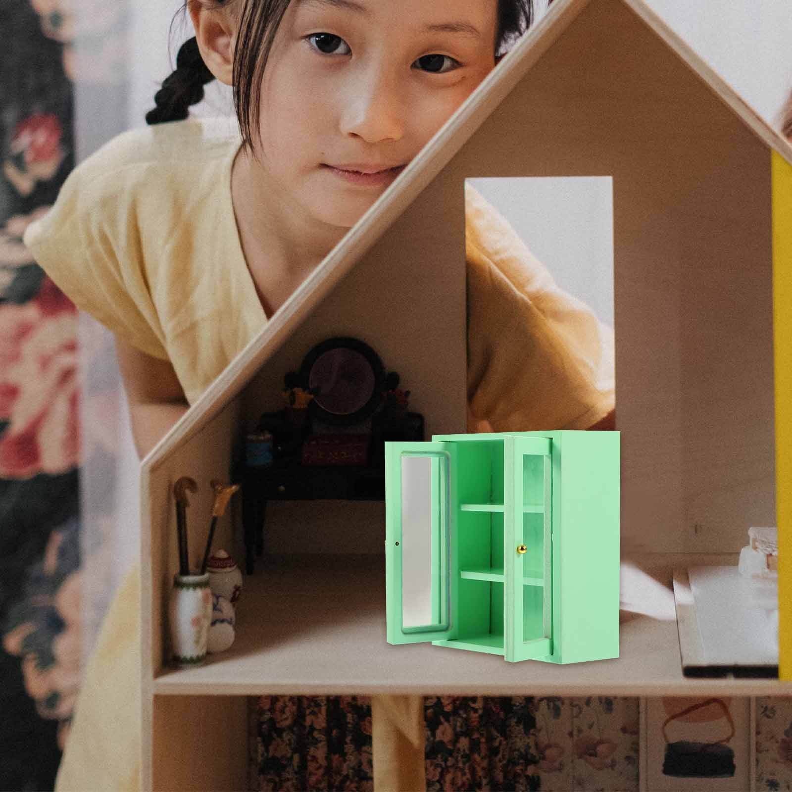 Wooden Miniature Cabinet Model Ornament K101333