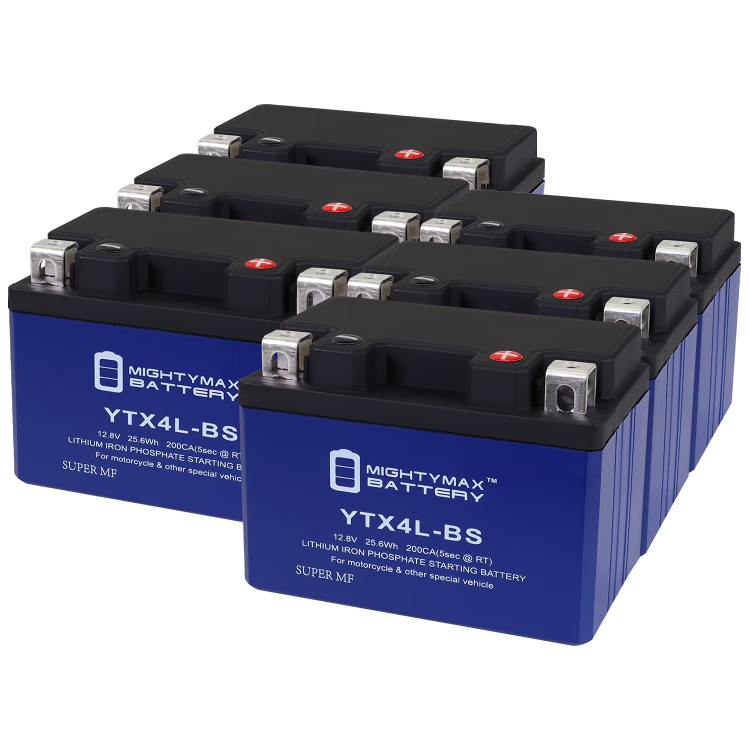 6 Pack Lithium Replacement Battery for Motorcycle V49182