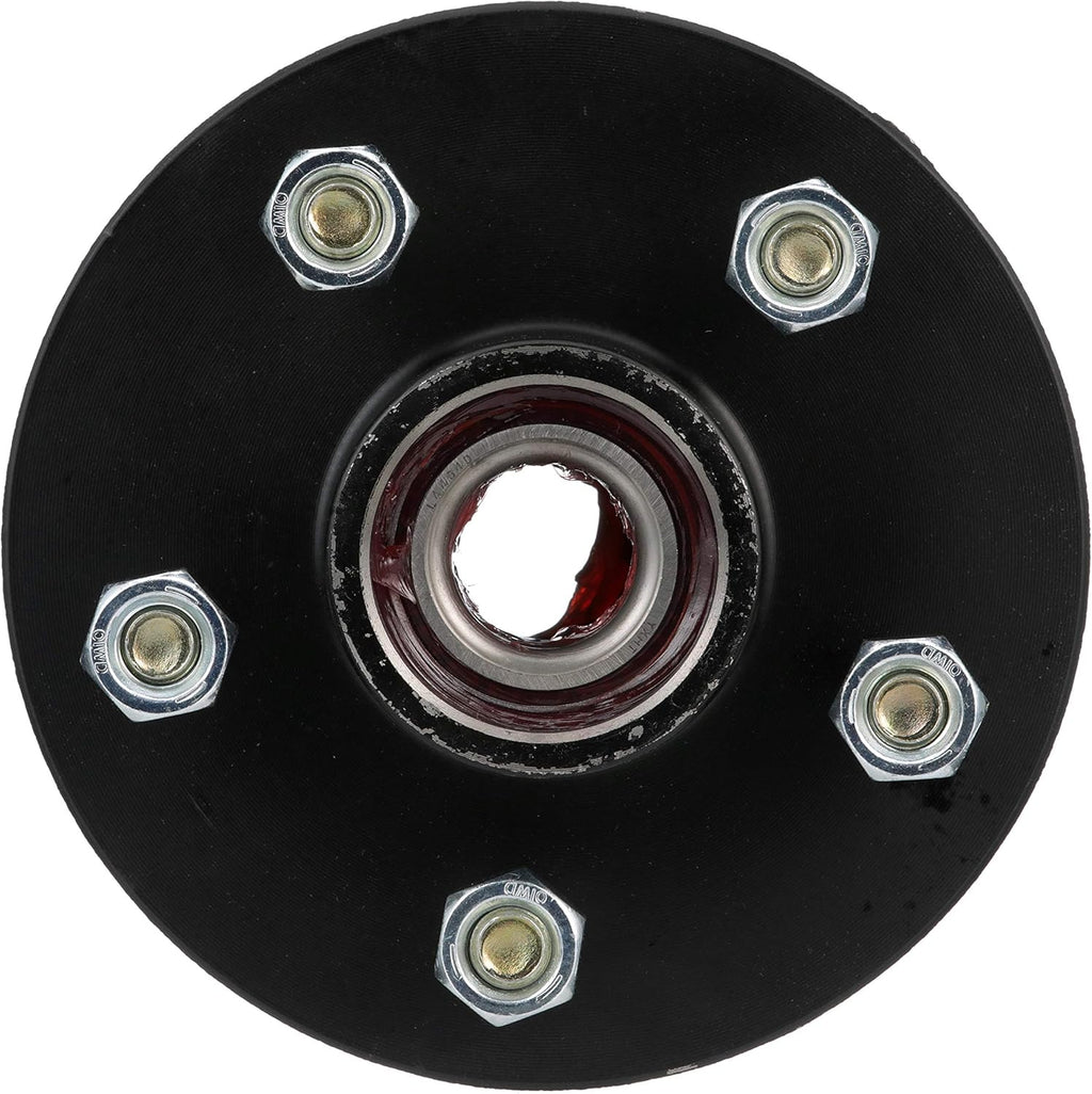 Black Painted Tapered Boat Trailer Wheel Hub Kit Pack of 2 B1289