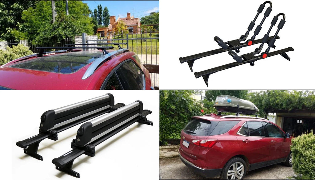Black Aluminum Roof Rack Crossbars, Set of 2pcs C593