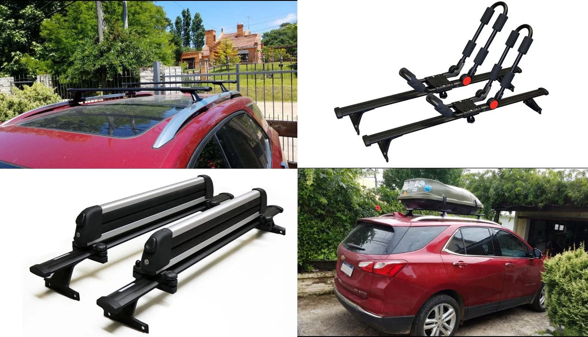 Black Aluminum Roof Rack Crossbars, Set of 2pcs C593