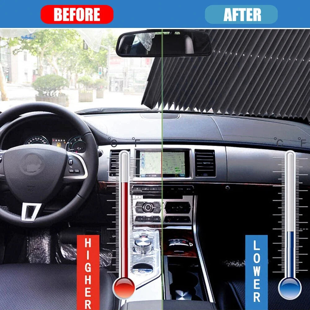 Retractable Car Windshield Sun Shade Cover Z145334