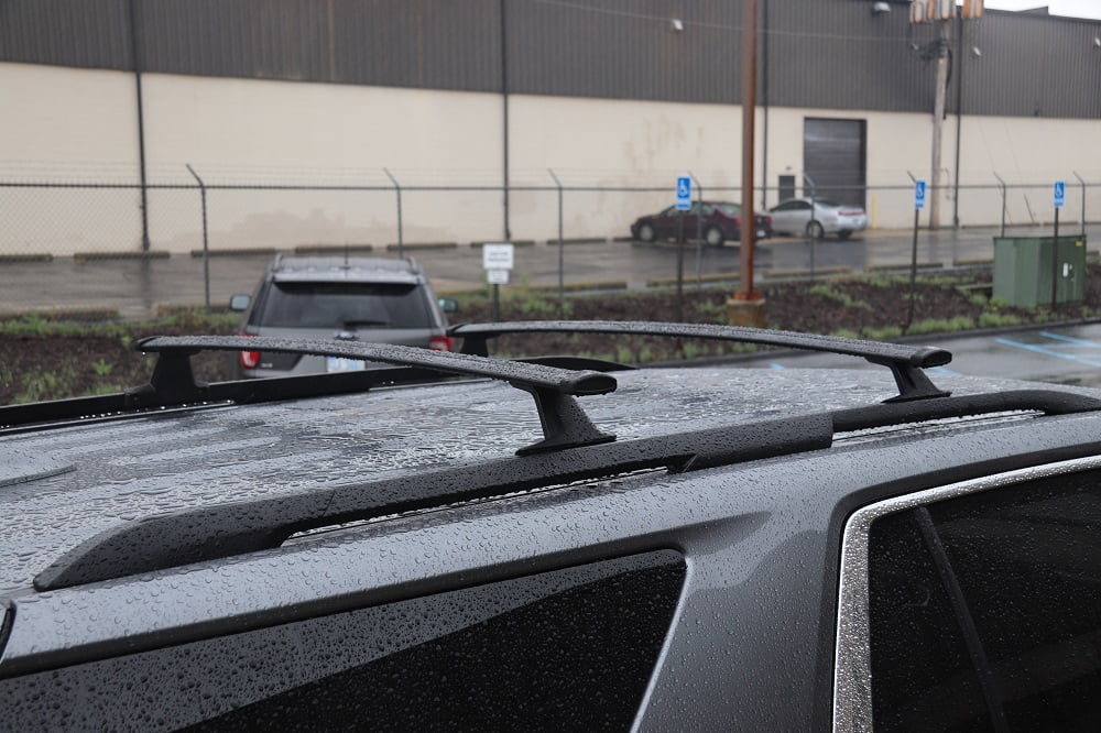 Black Aluminum Roof Rack Crossbars, Set of 2pcs C593
